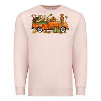 Pale Pink thanksgiving truck with gnome bbs Premium Sweatshirt - BundleAndBundleShop