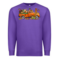 Purple thanksgiving truck with gnome bbs Premium Sweatshirt - BundleAndBundleShop