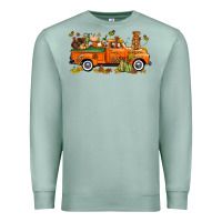 Seafoam thanksgiving truck with gnome bbs Premium Sweatshirt - BundleAndBundleShop