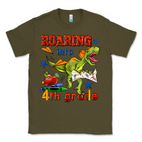 Army Green roaring into 4th grade Classic Tee - BundleAndBundleShop