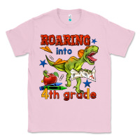 Bubblegum Pink roaring into 4th grade Classic Tee - BundleAndBundleShop