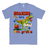 Colony Blue roaring into 4th grade Classic Tee - BundleAndBundleShop