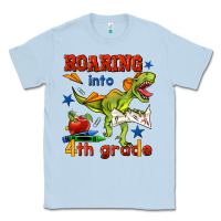 Dusty Blue roaring into 4th grade Classic Tee - BundleAndBundleShop