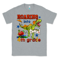 Heather Grey roaring into 4th grade Classic Tee - BundleAndBundleShop