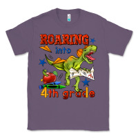 Lavender roaring into 4th grade Classic Tee - BundleAndBundleShop