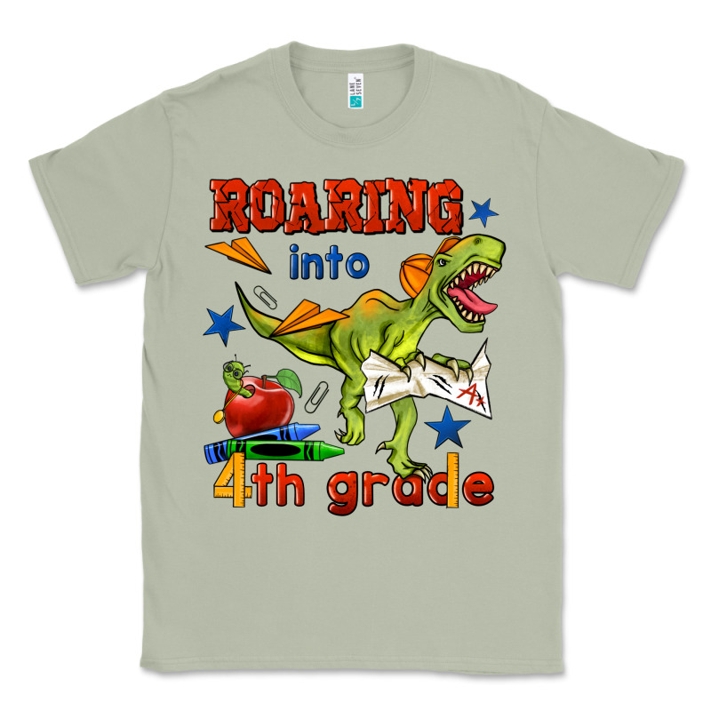 Roaring Into 4th Grade Classic Tee by BundleAndBundleShop | Teevron