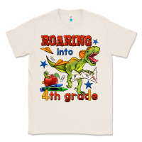 Natural roaring into 4th grade Classic Tee - BundleAndBundleShop
