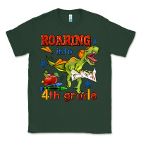 Sports Green roaring into 4th grade Classic Tee - BundleAndBundleShop