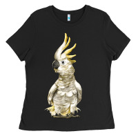 Black Cockatoo Bird Ladies Tee - LillyAllenDesigns