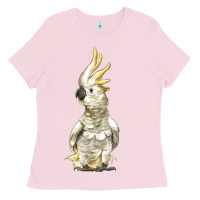 Bubblegum Pink Cockatoo Bird Ladies Tee - LillyAllenDesigns