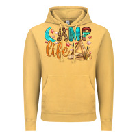 Vintage Mustard Camp Life Vintage Hoodie - BundleAndBundleShop