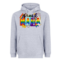 Heather Grey Proud mama Mother's Day Heavyweight Hoodie - FaDigitalArtStudio