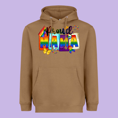 Proud Mama Mother's Day Heavyweight Hoodie Designed By Fadigitalartstudio