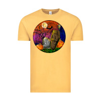 Vintage Mustard halloween round Vintage Tee - BundleAndBundleShop