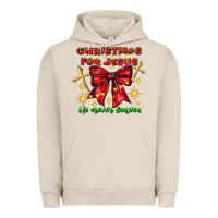 Pigment French Oak festive christmas message with crosses Urban Hoodie - CowhideDigitalArt