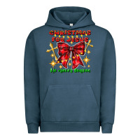 Pigment Midnight Navy festive christmas message with crosses Urban Hoodie - CowhideDigitalArt