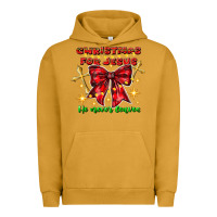 Pigment Peanut Butter festive christmas message with crosses Urban Hoodie - CowhideDigitalArt