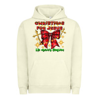 Pigment Pistachio festive christmas message with crosses Urban Hoodie - CowhideDigitalArt