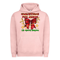 Pigment Salmon festive christmas message with crosses Urban Hoodie - CowhideDigitalArt