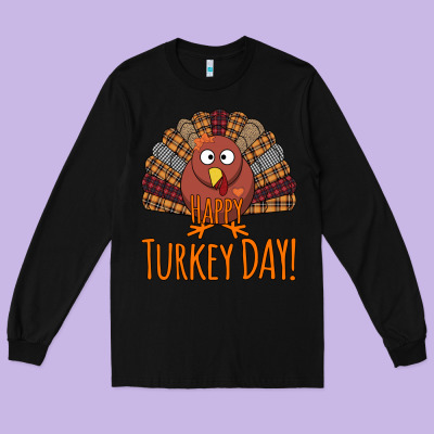 Happy Turkey Day - Thanksgiving Party Long Sleeve Tee Designed By Bettercallsaul