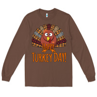 Chestnut Happy Turkey Day - Thanksgiving Party Long Sleeve Tee - Bettercallsaul