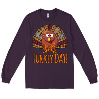 Plum Happy Turkey Day - Thanksgiving Party Long Sleeve Tee - Bettercallsaul
