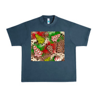 Midnight Navy little debbie tree cakes leopard Urban Heavy Tee - JahusDesignShop