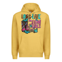 Antique Gold long live the cowgirls olivia Premium Hoodie - OliviaCreatesArt