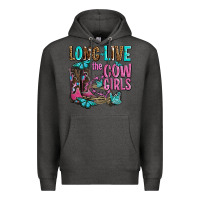 Charcoal Heather long live the cowgirls olivia Premium Hoodie - OliviaCreatesArt