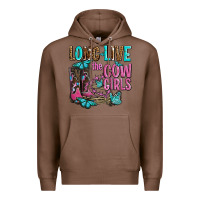 Chestnut long live the cowgirls olivia Premium Hoodie - OliviaCreatesArt