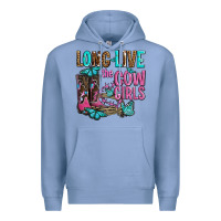 Colony Blue long live the cowgirls olivia Premium Hoodie - OliviaCreatesArt