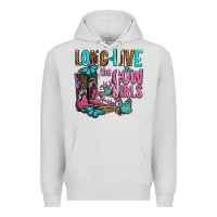 Dove Grey long live the cowgirls olivia Premium Hoodie - OliviaCreatesArt