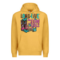 Mustard long live the cowgirls olivia Premium Hoodie - OliviaCreatesArt