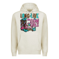 Oatmeal Heather long live the cowgirls olivia Premium Hoodie - OliviaCreatesArt