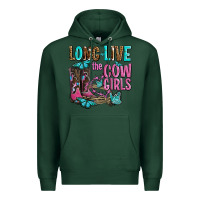 Sports Green long live the cowgirls olivia Premium Hoodie - OliviaCreatesArt