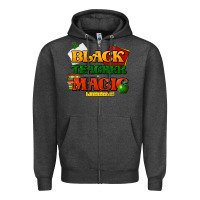 Charcoal Heather Black Teacher magic Zipper Hoodie - HowdyJamesFarm