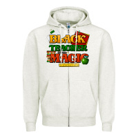 Oatmeal Heather Black Teacher magic Zipper Hoodie - HowdyJamesFarm