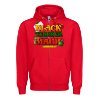 Red Black Teacher magic Zipper Hoodie - HowdyJamesFarm