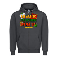 Smoke Black Teacher magic Zipper Hoodie - HowdyJamesFarm