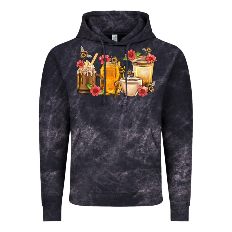 Honey And Bee With Flower Coffee Cup Vintage Hoodie by BundleAndBundleShop | Teevron