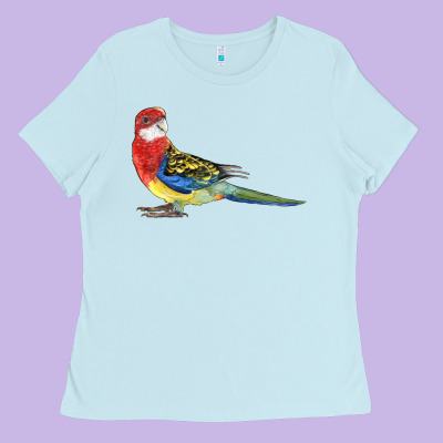 Rosella Bird Ladies Tee Designed By Lillyallendesigns