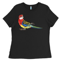 Black Rosella Bird Ladies Tee - LillyAllenDesigns