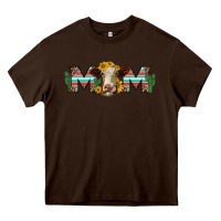 Chocolate Brown sunflower hereford cattle and cactus  mom Heavy Core Tee - Jasminsmagicworld