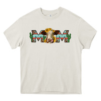 Cream sunflower hereford cattle and cactus  mom Heavy Core Tee - Jasminsmagicworld