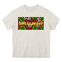 Cream santa's helper with gifts Heavy Core Tee - AdoDesignShop