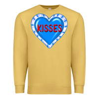 Antique Gold valentine's day hearts Premium Sweatshirt - FaDigitalArtStudio