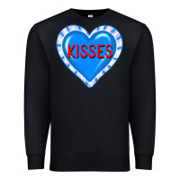 Black valentine's day hearts Premium Sweatshirt - FaDigitalArtStudio