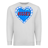 Dove Grey valentine's day hearts Premium Sweatshirt - FaDigitalArtStudio