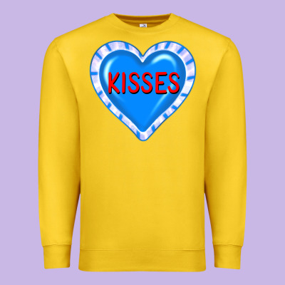 Valentine's Day Hearts Premium Sweatshirt Designed By Fadigitalartstudio