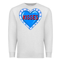 Oatmeal Heather valentine's day hearts Premium Sweatshirt - FaDigitalArtStudio